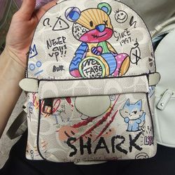 Mini Shark Teddy Backpack 