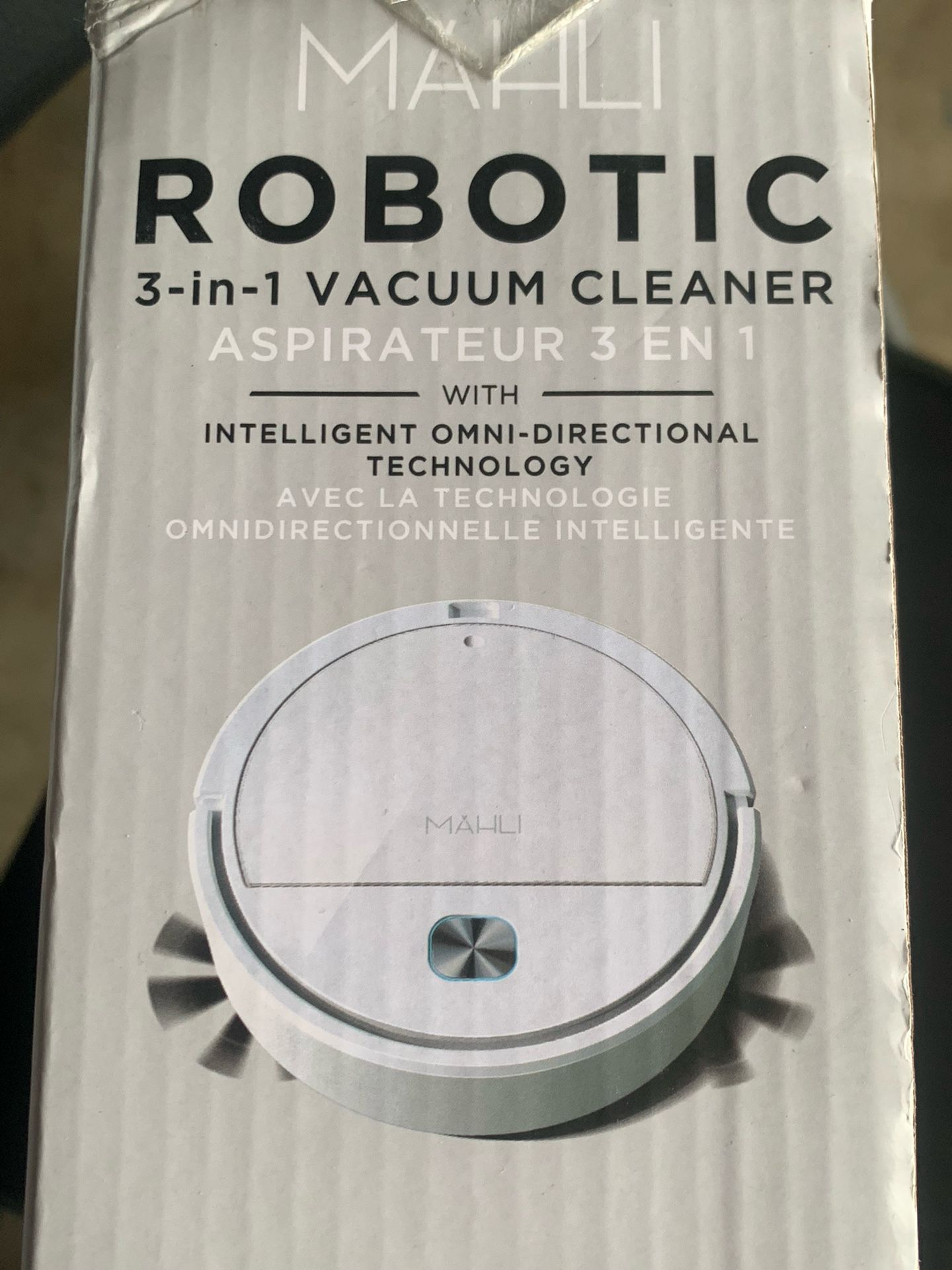 Mahli Robotic 3-In-1 Vacuum Cleaner with Intelligent Omni-Directional Sweeps Mop