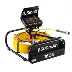 723#Sewer Camera 30M Cable Pipeline Inspection Camera 11cm TFT LCD Monitor Pipe Camera Screen Waterproof IP68 Duct Inspection Camera with 6PCS LEDs 85