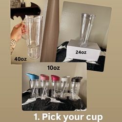 Custom Lava / Glitter Cups 