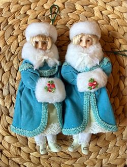 Vintage doll ornaments