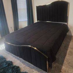 BLACK & GOLD wave bed 🛏️ FAST DELIVERY !! 🚚 🚚 