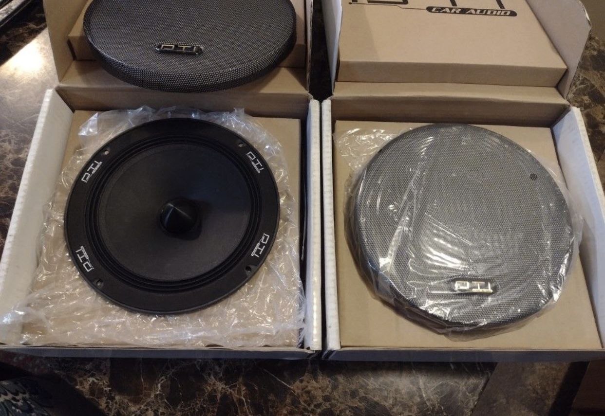 New (Pair) 8" DTI Neodymium Bullet Midrange Speakers