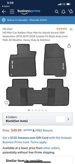 Rubber floor mat