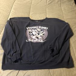Women’s 2XL Looney Tunes Slouch Sweatshirt