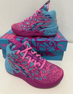 Puma MB04 (RARE) Iridescent Hornets Deep Orchard Poison Pink Youth US SZ 11C
