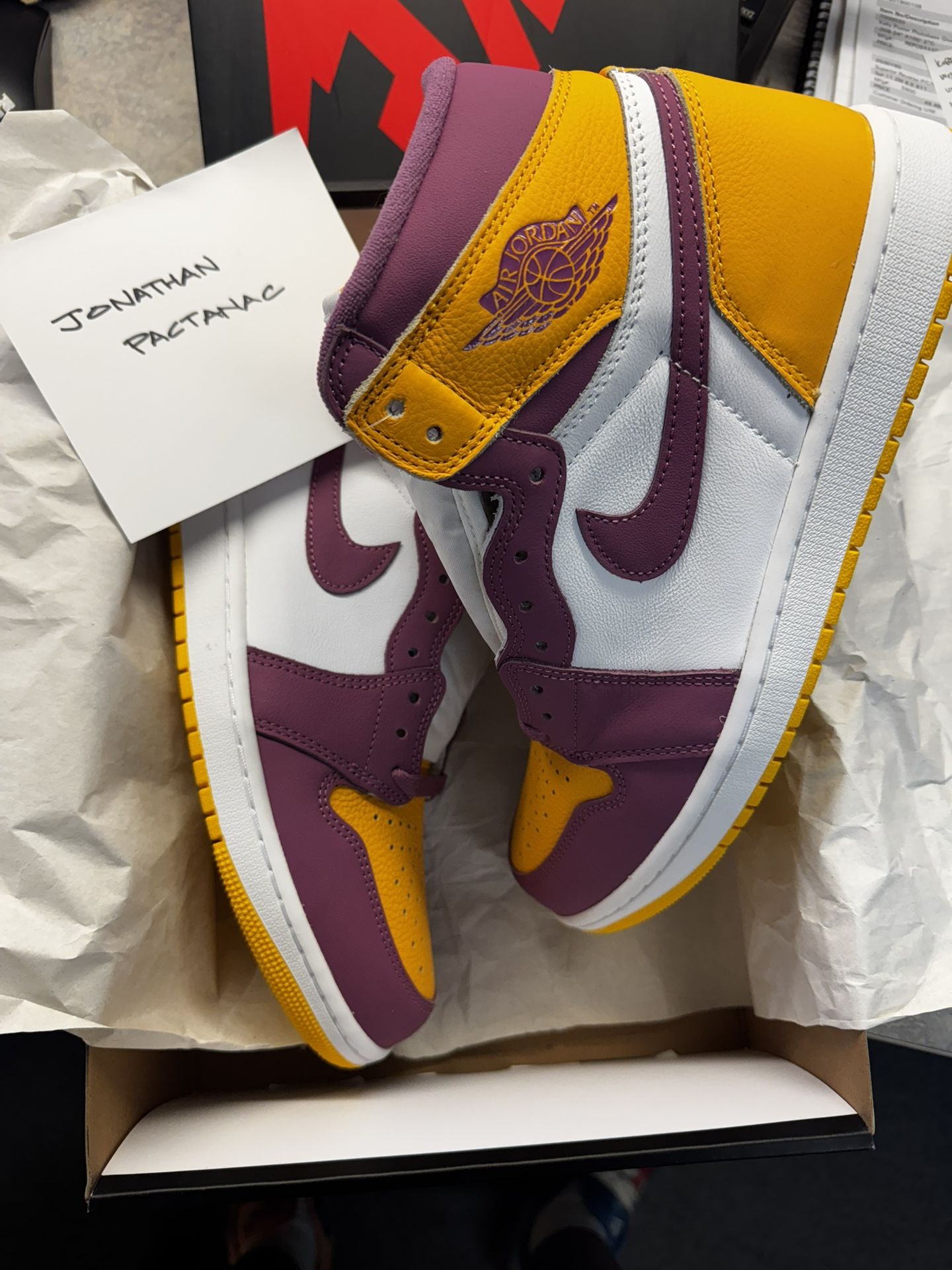 Brand New Jordan 1 High BROTHERHOOD Size 10.5