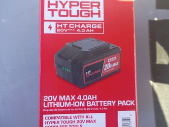 Hyper Tough 20v 4ah Battery