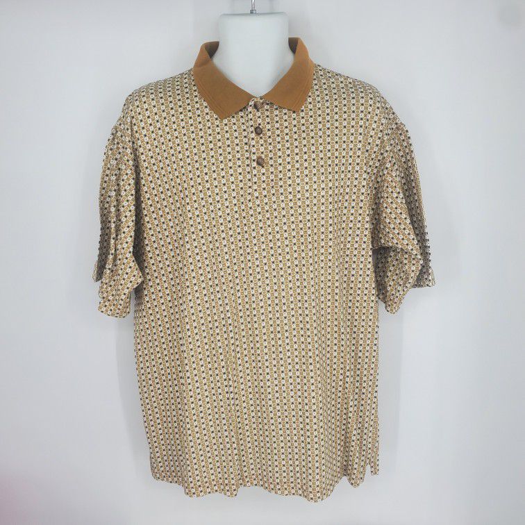 Jeffrey Banks Men's Polo Shirt Size Medium 100% Cotton NWT