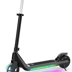 Electric Scooter for Kids Age of 6-10, Up to 6 mph and 80 min Ride Time, Kick-Start Boost Kids Scooter with Adjustable Speed and Height, Kids Scooter 