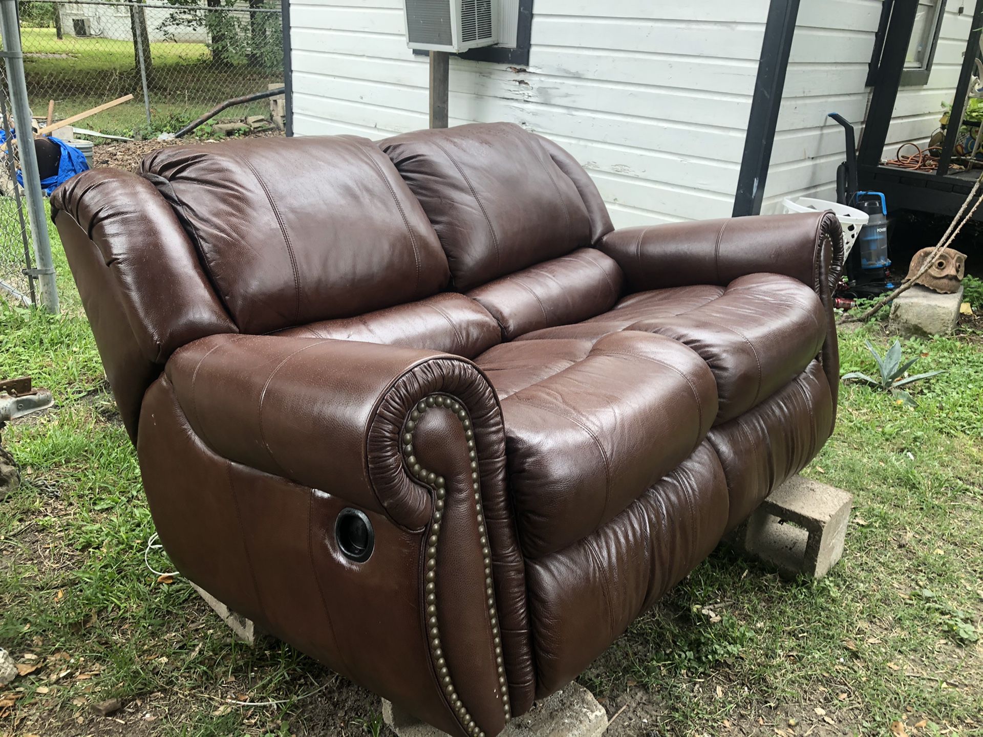 Real leather Couch