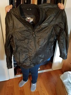 Men's FXRG Leather Jacket 3XL