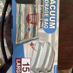 Space Saver Vacuum Storage Bags, 15-16 Pack Jumbo Space Saver Bags with Pump, Storage Vacuum Sealed Bags for Clothes, Comforters, Blankets, Bedding (l