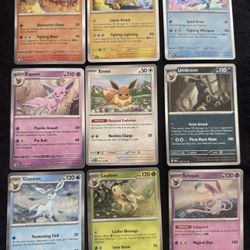 Prismatic Evolutions Complete 9 Card Eeveelution Set - Pokemon TCG