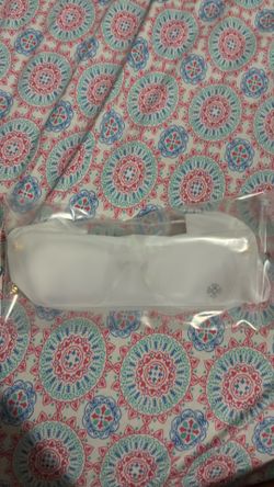 Clear chrome glasses