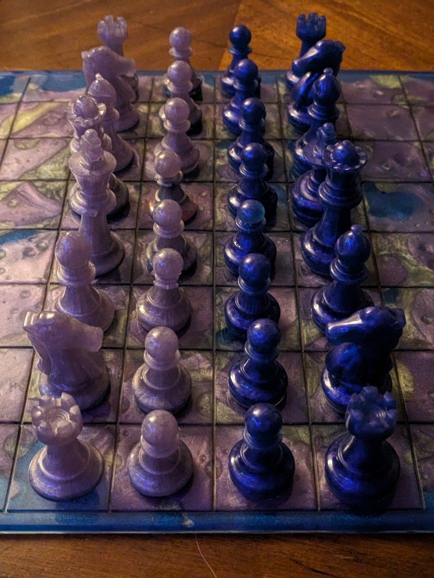 Custom Chess Board And Pieces