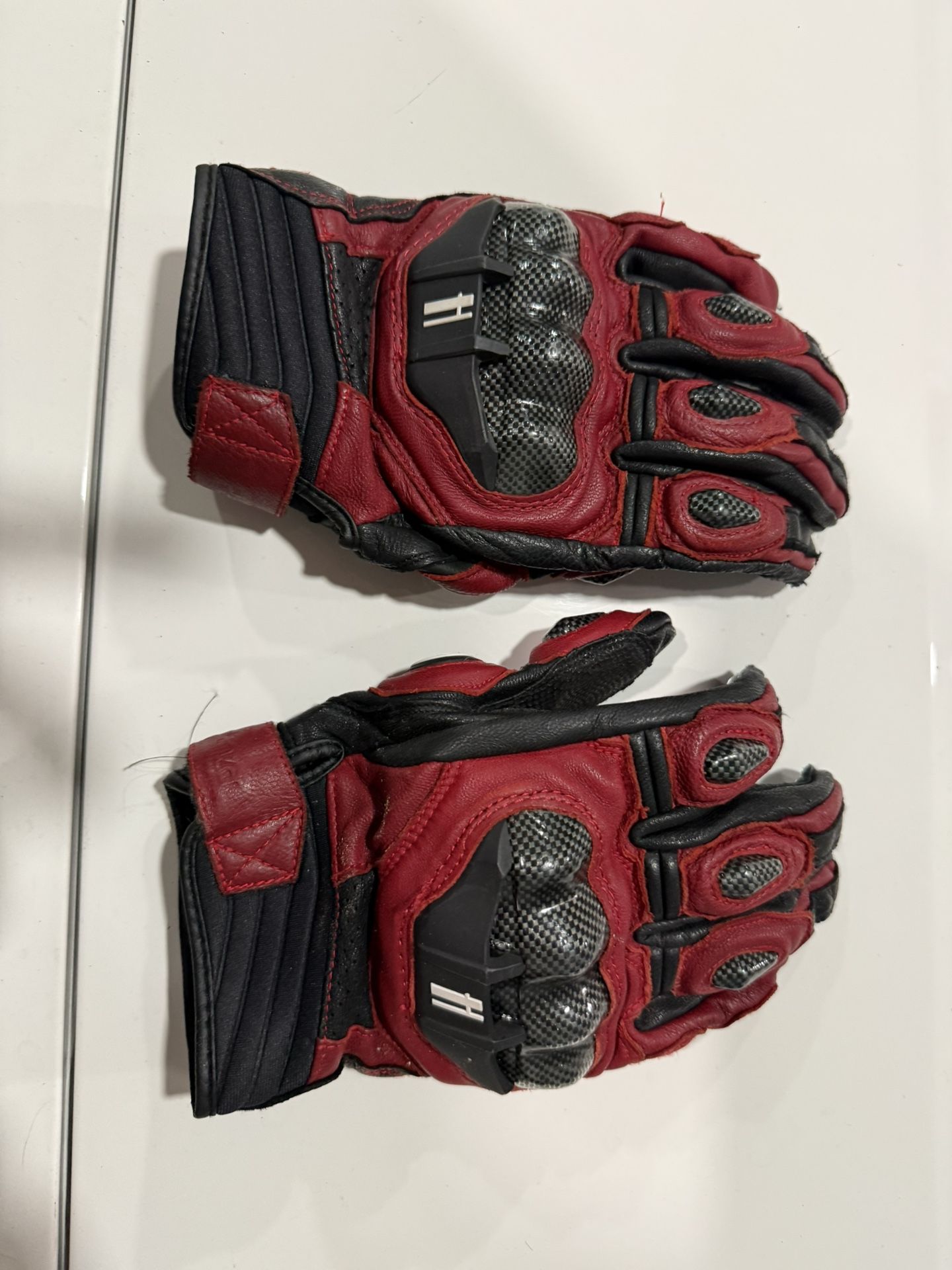 Harssidanzar Breathable Leather Motorcycle Gloves Touchscreen KM046