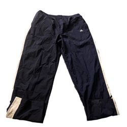 Mens Vintage Adidas XL Trackpants Navy Blue