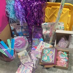 Mermaid Theme Birthday Party Supply Kit
