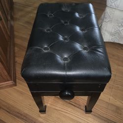 Small Black Ottoman  