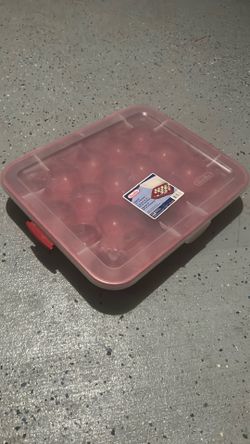 Sterilite Christmas Ornament Storage Bin – Holds 20 Ornaments