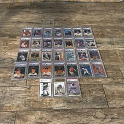 21 Graded Cards $190 For All Or $10 Each It’s Available 
