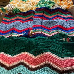 Assortment Of Throw Covers For Couch Or Bed