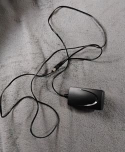 Black AC Power Adapter with DC Barrel Connector