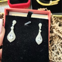 Paved Fashion Earrings 