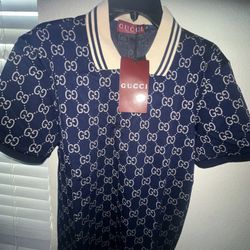 Blue And Beige Gucci Shirt 
