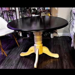 Wooden table height 30, diameter 41