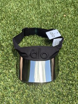 Alo Yoga Airlift Solar Visor Black and Silver