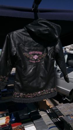 Harley Davidson girls jacket size 6 leather
