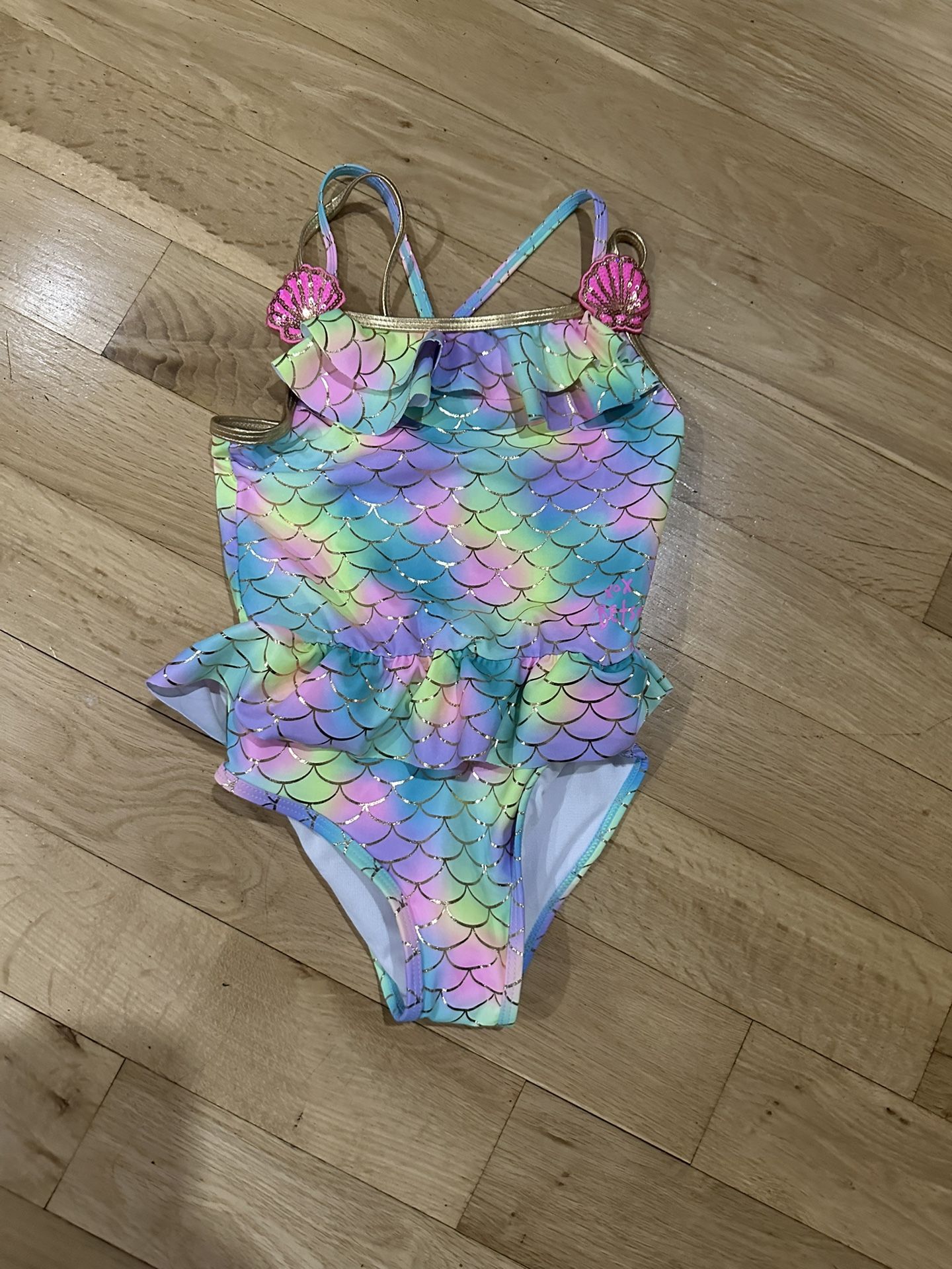 Mermaid Swimsuit Little Girls Size 6X By Betsy Johnson