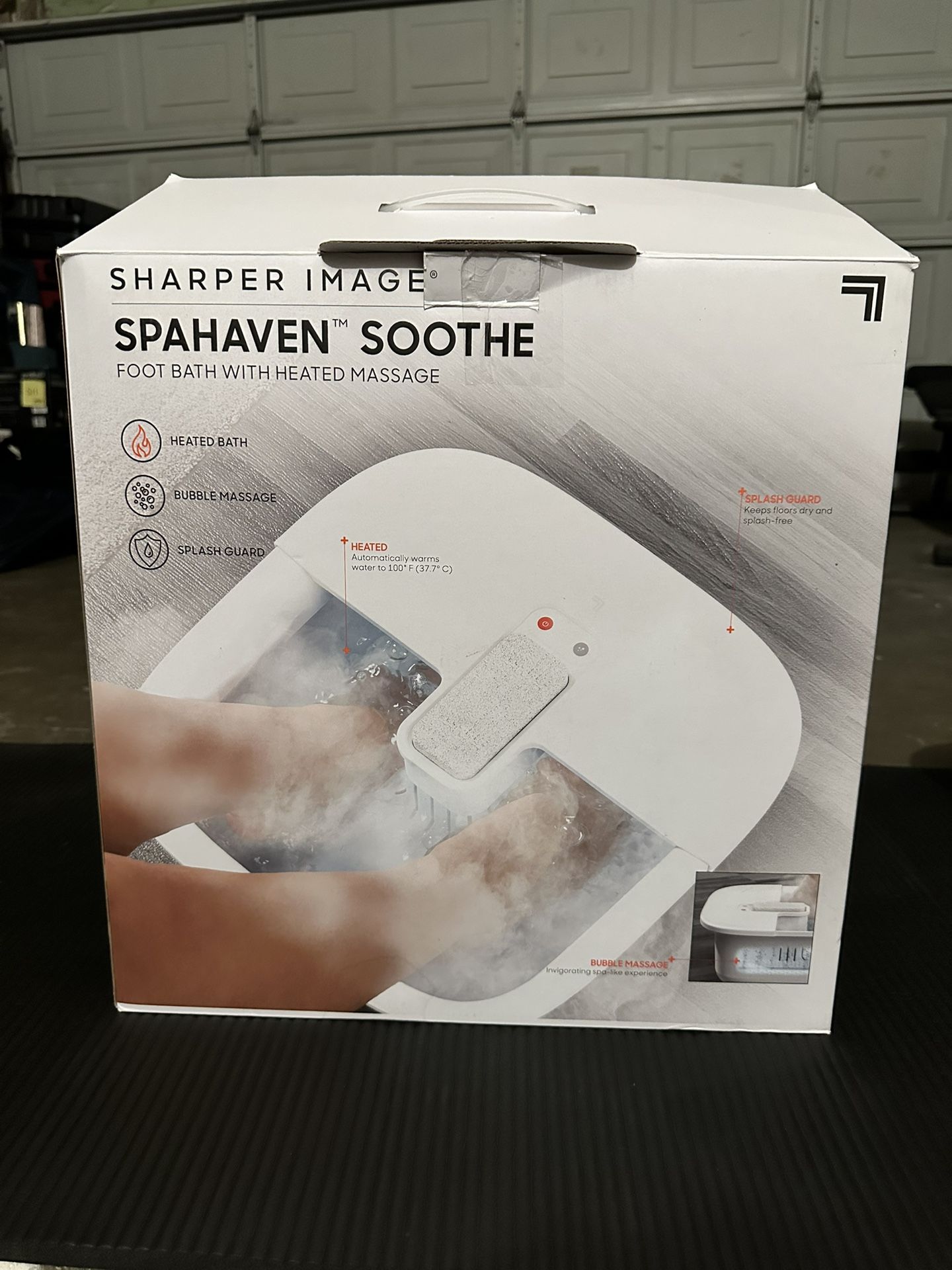 Sharper Image Spahaven Sooth Foot Bath Massager
