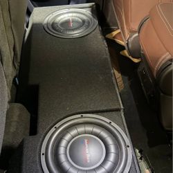 Subwoofer With Box And Ambiant Lightning