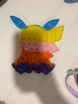 Pikachu Rainbow Pop It Fidget Toy