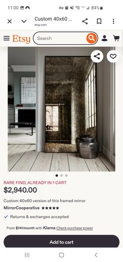 Luxury reimagined Antiqued Mirror. $1,000 OBO