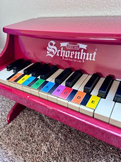 SCHOENHUT Mini Red 25 Keys Children Wooden Piano