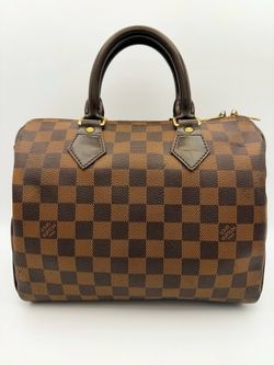 Louis Vuitton Speedy 25 Bandouliere Damier Ebene Brown Bag