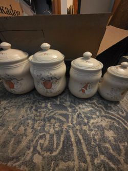 Vintage Marmalade goose canister set