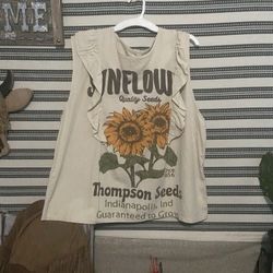 NWT Jaded Gypsy Town Fair Sunflower Sleeveless Top Sz L/XL
