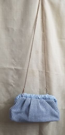 Moda Luxe Sky Blue Shoulder Crossbow Clutch Bag