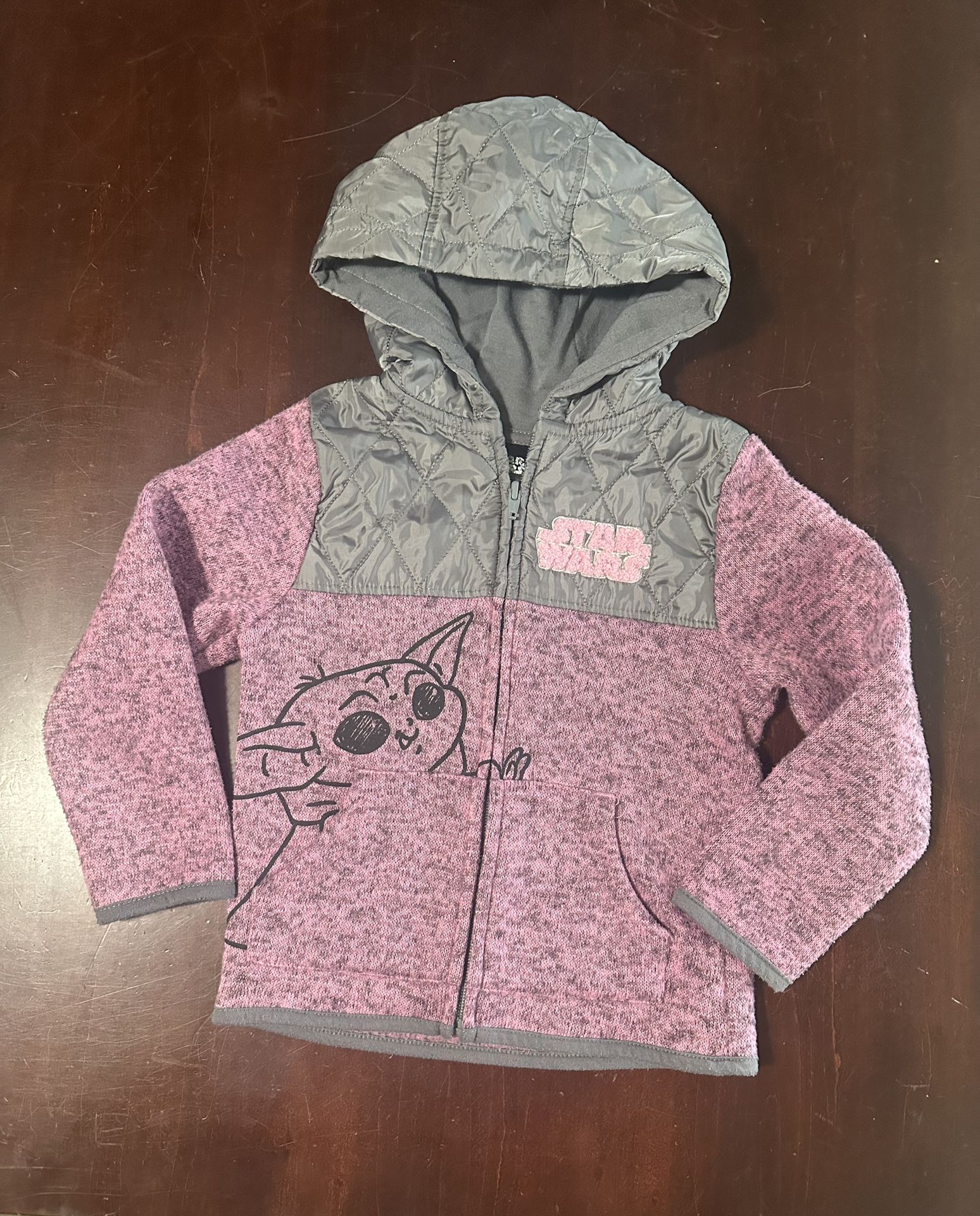 Little Girl 5T Star Wars Baby Yoda Lightweight Jacket