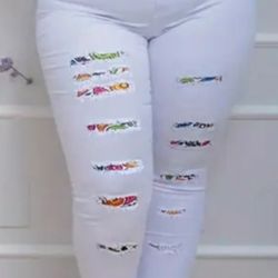 Plus Size Women White Pants 👖 