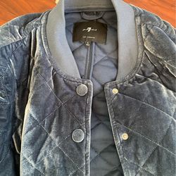 7 for all mankind velvet bomber jacket