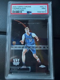 2025 TOPPS CHROME ACTIVATORS #AC-11 COOPER FLAGG PSA 9