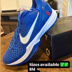 Nike Kobe 6 Protro Dodgers Sizes 8M, 8.5M 