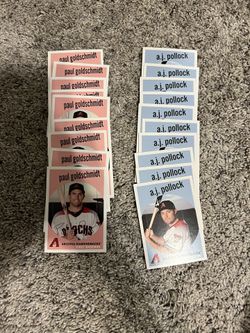 Signed retro, Paul Goldschmidt and A.J. Pollock baseball cards!