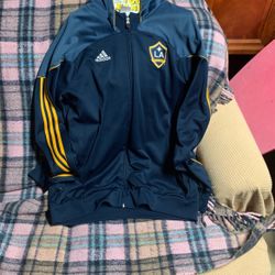 Large LA Galaxy Zip Up Hoodie